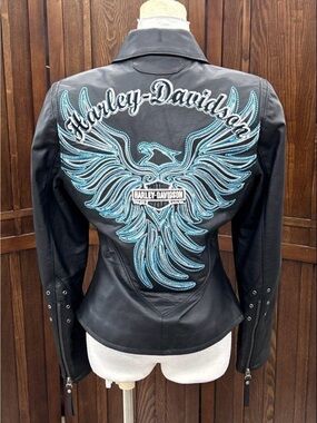 Harley Davidson ARABELLE leather jacket RARE!!
